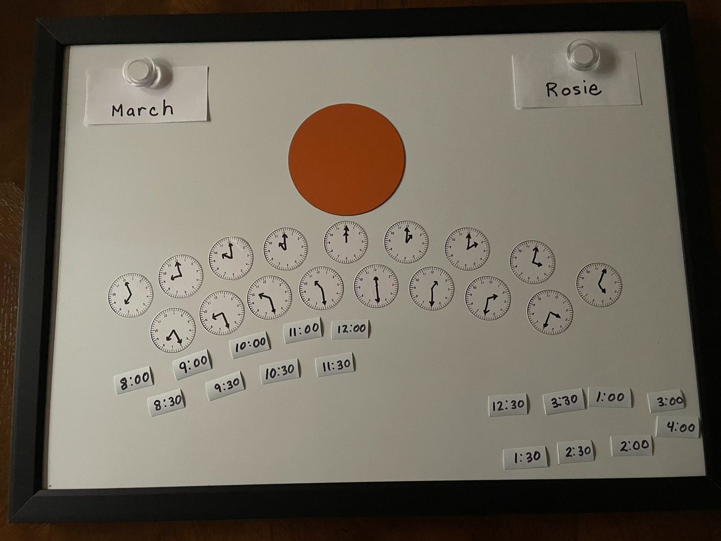 MM-109 Sun/Time Activity Board