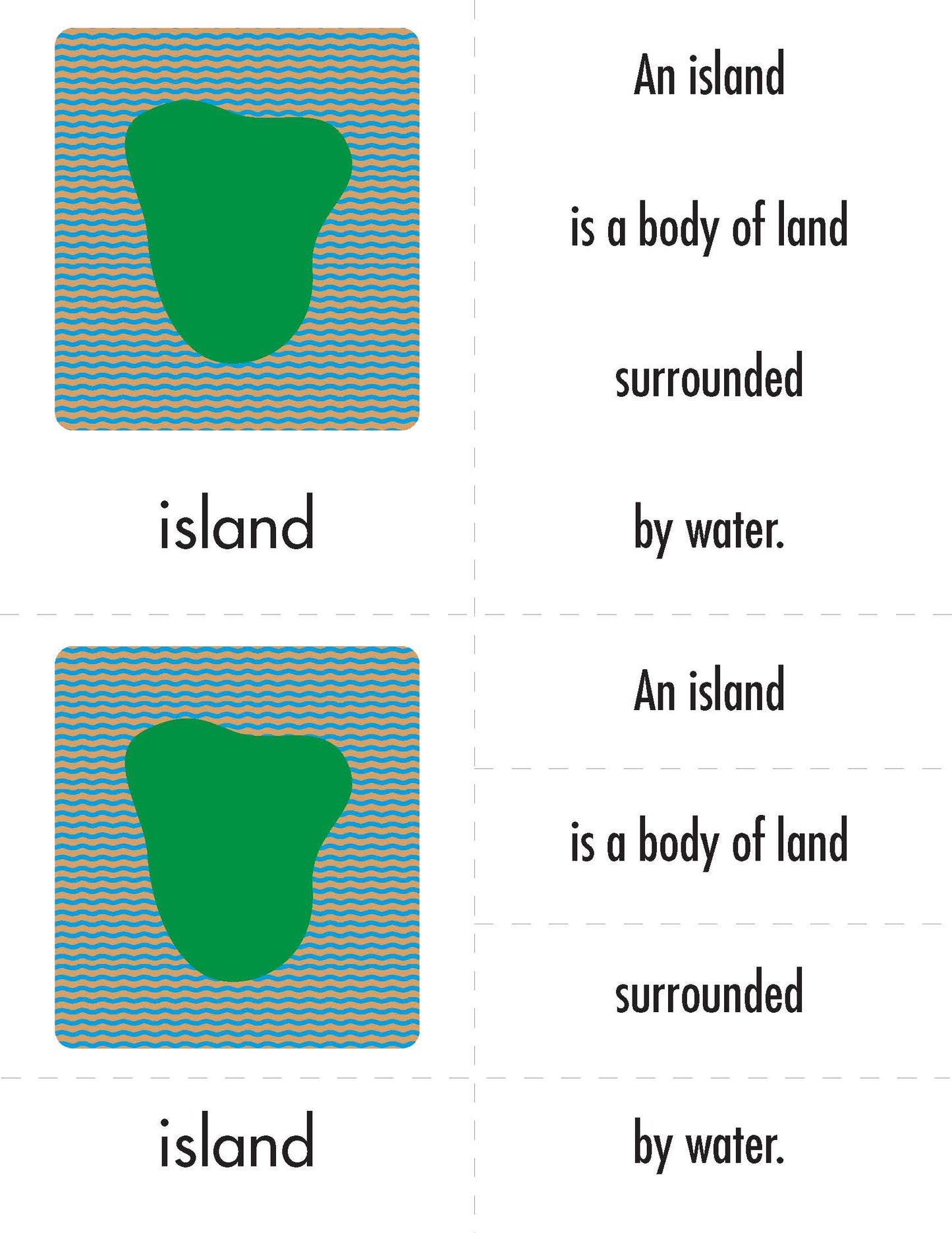 MM-610 Free Download - Land and Water Forms Labels