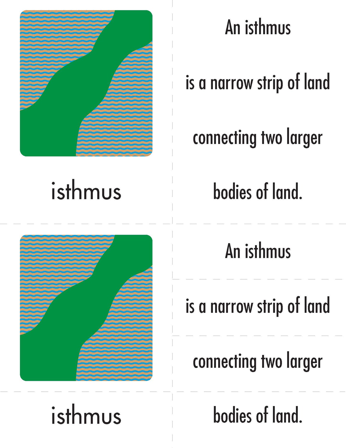 MM-610 Free Download - Land and Water Forms Labels