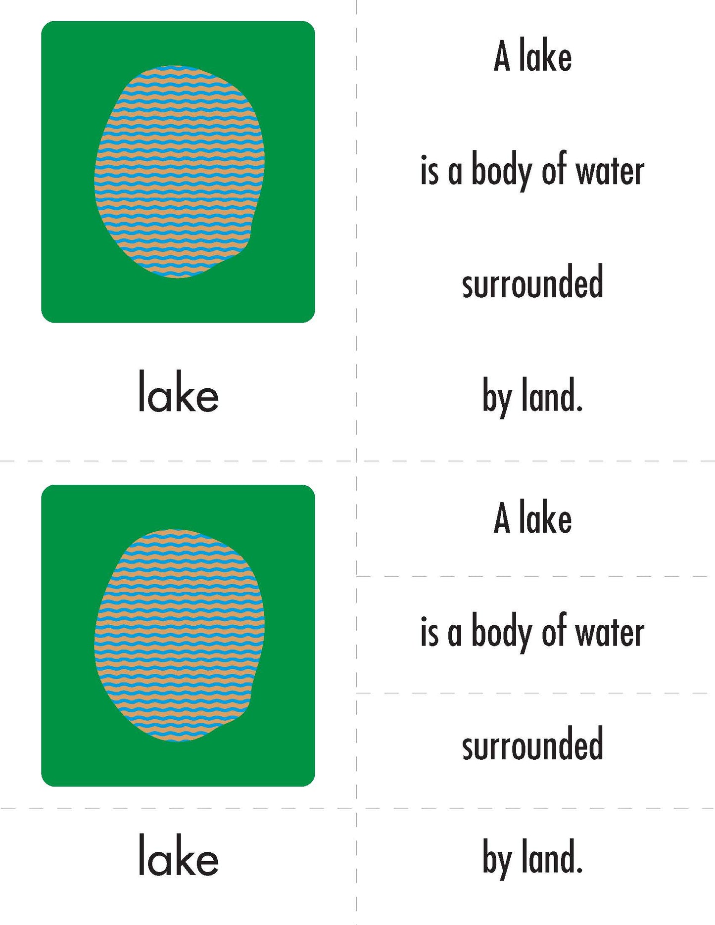MM-610 Free Download - Land and Water Forms Labels