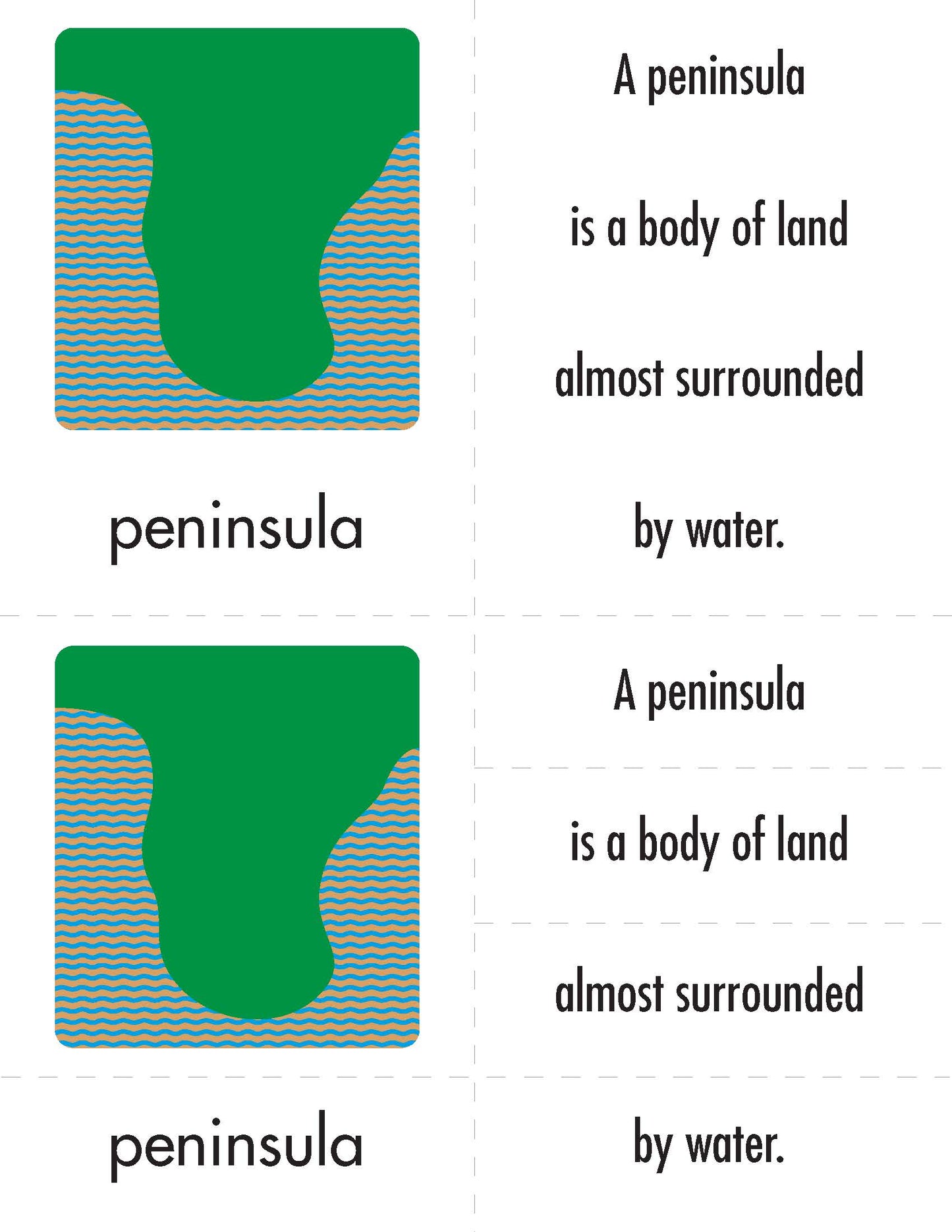 MM-610 Free Download - Land and Water Forms Labels