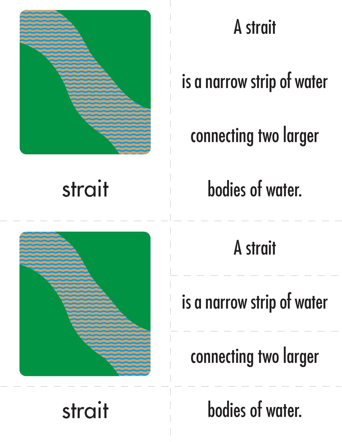 MM-610 Free Download - Land and Water Forms Labels