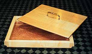 MM-630 Writing Tray w/ Brass Handled Lid