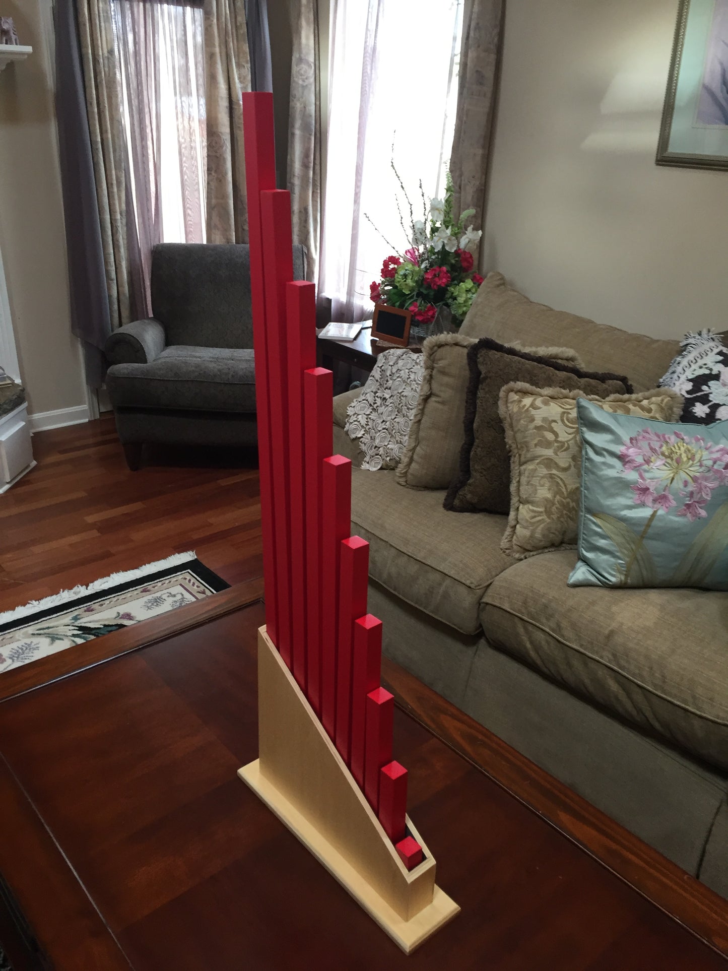 MM-308 Number or Red Rods and Stand