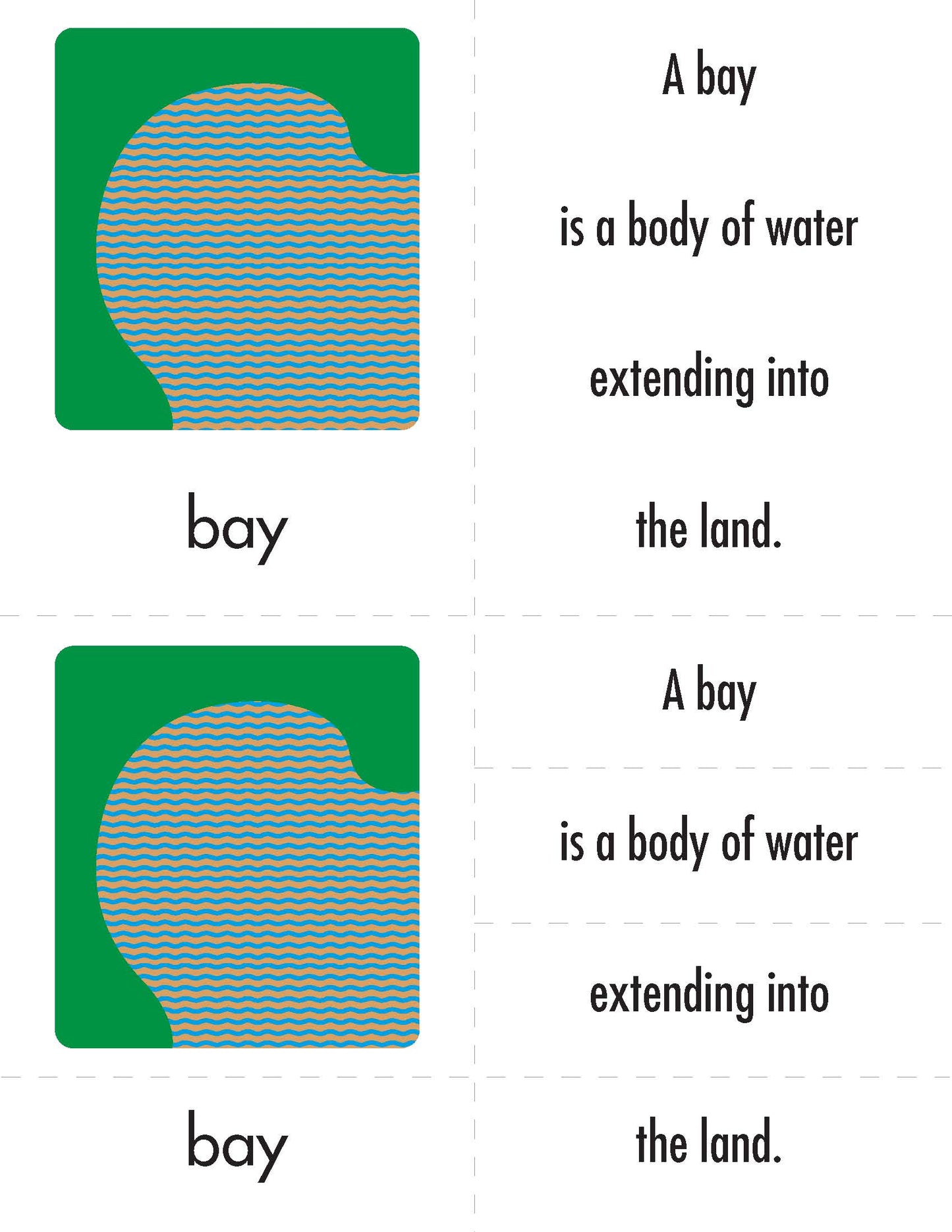 MM-610 Free Download - Land and Water Forms Labels