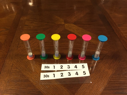MM-109-A Set of 6 Sand Timers