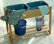 Cloth Washing Stand (basins included with accessory package only)